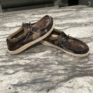 Boys Camo Hey Dude Shoes